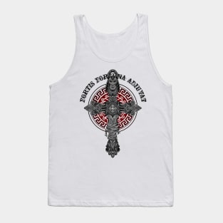 sphinx cross (white) - sanskara design Tank Top